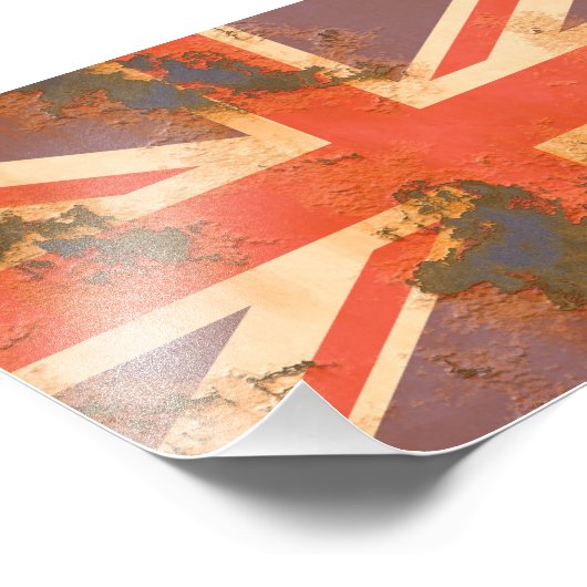  Rusted United Kingdom Foto Afdruk (Hoek)