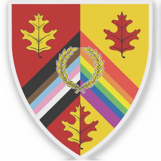 Rusted Woodlands Pride Sticker (Voorkant)