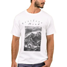 Rusteloze geest Ocean stijl T-Shirt