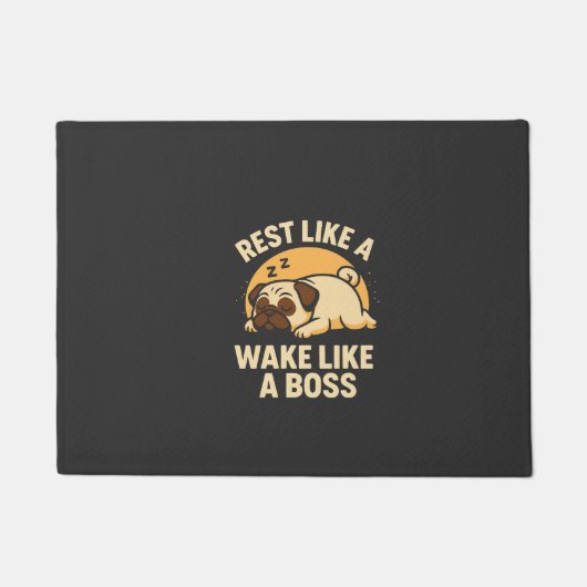 Rusten als een Pug - Wakker worden als een Boos Deurmat (Voorkant)