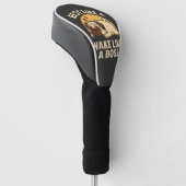 Rusten als een Pug - Wakker worden als een Boos Golfheadcover (Schuin)