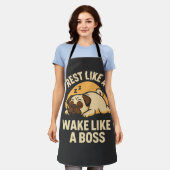 Rusten als een Pug - Wakker worden als een Boos Schort (Gedragen)