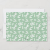 Rusten Dennenboom Munt Kerstkaart (Achterkant)