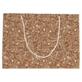 Rusten Goud Glitter Verjaardag Groot Cadeauzakje (Achterkant)
