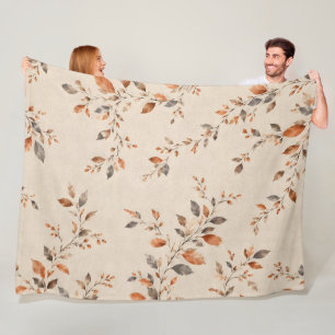 Rusten herfstbladeren werpdeken fleece deken