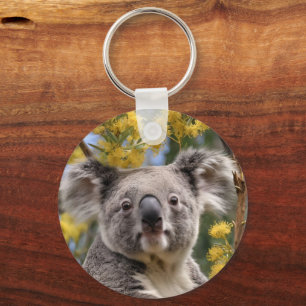 Rusten in goud: een koala in een waterkoker sleutelhanger