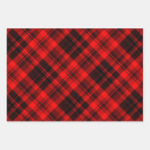 Rusten Kerstdamast Rood en Groen Inpakpapier Vel (Voorkant)