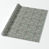 Rusten Kerstmis Hulst Cadeaupapier (Uitgerold)