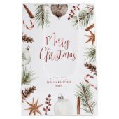Rusten Kerstmis Medium Cadeauzakje (Achterkant)