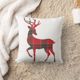 Rusten Kerstmis Plaid Rood Groen Rendier Kussen