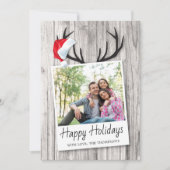 Rusten Kerstvakantie Houten Kerstmannenhoed Foto (Voorkant)