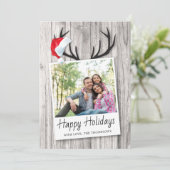 Rusten Kerstvakantie Houten Kerstmannenhoed Foto (Staand voorkant)