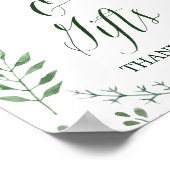 Rusten krans met groene bladeren Kaarten & Cadeaus Poster (Hoek)