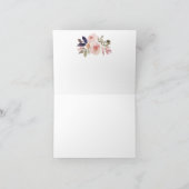 Rusten lantaarn aquarel bloem bedankkaart (Binnen)