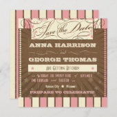 Rusten Poster: Aardbei Mousse Bewaar de datum Save The Date (Voorkant / Achterkant)