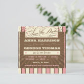 Rusten Poster: Aardbei Mousse Bewaar de datum Save The Date (Staand voorkant)