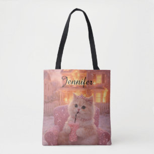 Rusten Prinses Kat Tijdens Totale Chaos Tote Bag