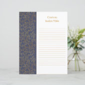 Rusten scheidingsblad voor receptenbinder van linn (Staand voorkant)