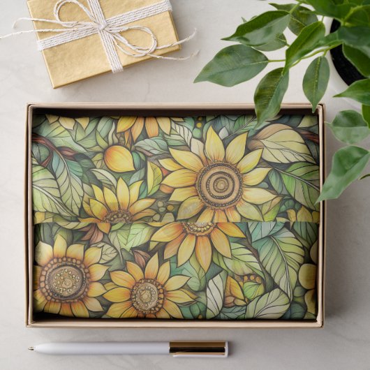 Rusten Zonnebloem Tissuepapier – 4,5kg, 43x58cm (Geschenk)