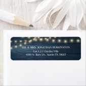 Rustenbruiloft RSVP Retouradres Etiket (Insitu)
