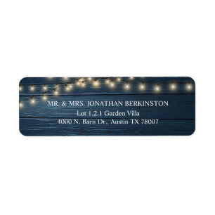 Rustenbruiloft RSVP Retouradres Etiket