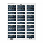 Rustenbruiloft RSVP Retouradres Etiket (Full Sheet)