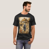 rustend bij het water met een hond t-shirt (Voorkant volledig)