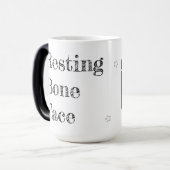 Rustend Bottengezicht – Grappige Schedel Koffie Magische Mok (Voorkant links)