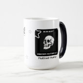 Rustend Bottengezicht – Grappige Schedel Koffie Magische Mok (Voorkant rechts)