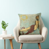 rustend op de onderste piloot van het zonnedek kussen (Stoel)