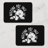 Rustend Pithoud Funny Dog Pitbull Meme Kleding Visitekaartje (Voorkant / Achterkant)