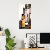 Rustend van John William Waterhouse Poster (Thuiskantoor)