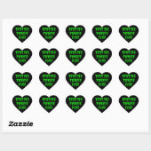 Rustend Zombiegezicht - Grappige Halloween 2022 Hart Sticker (Vel)
