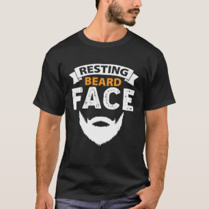rustende baard gezicht baard man vader vriend t-shirt