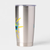 Rustende Beach Gezicht Zonnebril Gepersonaliseerd Geïsoleerde Drinkbeker (Links)