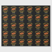 Rustende Brisket Gezicht Grappige BBQ Rook Pitmast Cadeaupapier (Vlak)