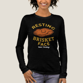Rustende Brisket Gezicht Grappige BBQ Rook Pitmast Tri-Blend Shirt
