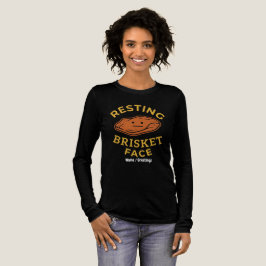 Rustende Brisket Gezicht Grappige BBQ Rook Pitmast Tri-Blend Shirt