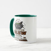 Rustende Brouw Gezicht Koffie Halloween Mok (Voorkant links)