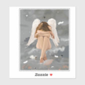 Rustende Engel Vinyl Sticker (Vel)