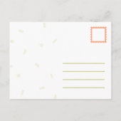 Rustende heks gezicht modieuze  vrouw briefkaart (Achterkant)