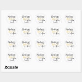 Rustende Heksengezicht Halloween Kostuumfeest Ronde Sticker (Vel)
