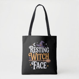 Rustende Heksengezicht - stijlvolle en griezelige Tote Bag