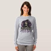 Rustende Heksengezicht T-shirt (Voorkant volledig)