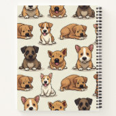 Rustende honden notitieboek (Achterkant)