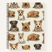 Rustende honden notitieboek (Voorkant)