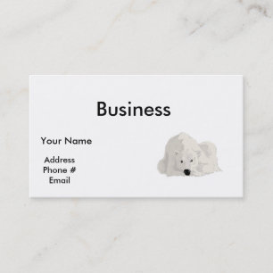 rustende ijsbeer visitekaartje