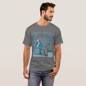 Rustende ogen Humorous Dad Design T-shirt (Voorkant volledig)