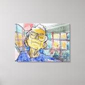 Rustende Ogen Schilderij / Kunstenaar Larry Lerew Canvas Afdruk (Voorkant)