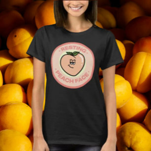 Rustende Perzikengezicht T-shirt
